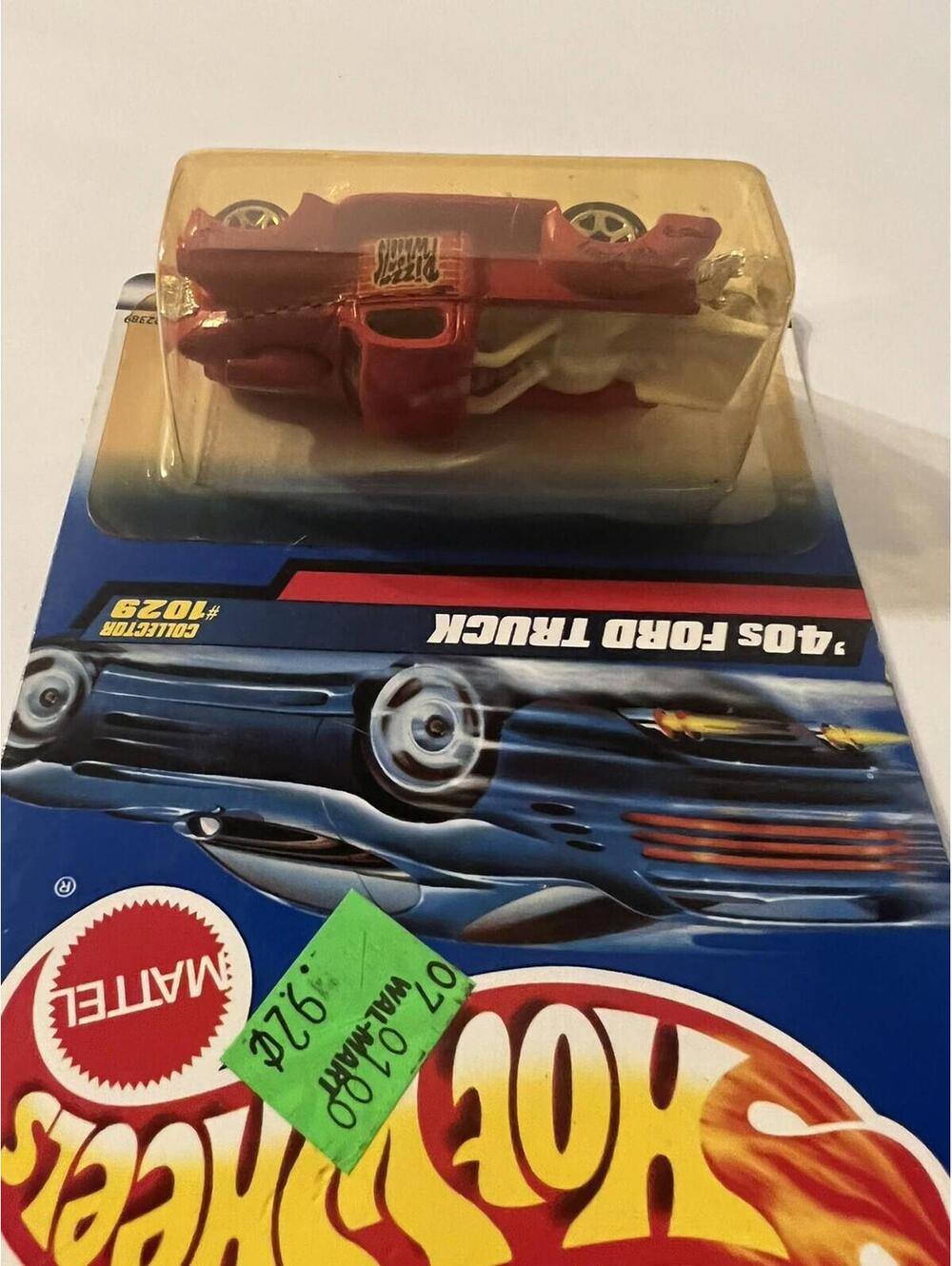 1998 Hot Wheels Collector #1029 '40s FORD TRUCK Red w/Chrome 5 Spoke Wheels - Picture 3 of 4